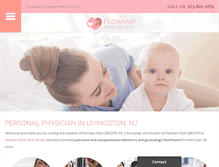 Tablet Screenshot of florhamparkobgyn.com